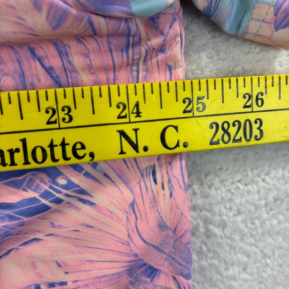 Sunday Swagger Golf Polo Shirt Mens XL Pink Floral AOP Bird Multicolor Stretch - Picture 4 of 6